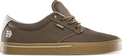 Etnies Jameson 2 Eco Sustainable Skate Style, Reinforced Cupsole, Cushioned Feel, Everyday Sneakers, Vegan - Brown/Tan/Gum - 7.5