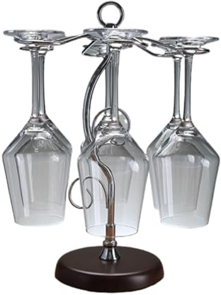 OYWEHECE Classico Ed Elegante Bicchiere da Vino da Tavolo, Portaoggetti, Porta Calici Indipendente, Portaoggetti, Supporto per Stendino, Organizer per Tazze, da Appendere Sottosopra,H