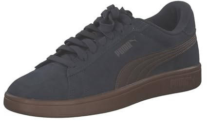 PUMA Unisex Smash 3.0 Sneaker, Flacher Radiergummi, Bronze, Dunkelgrau, 42.5 EU