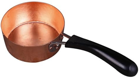 Coffee Kettle Milk Pot Sauce Pan Coffee Pot with No Lid Copper Wamer Pan Copper Pot Milk Pan for Boiling Camping Cooking Kitchen Household
