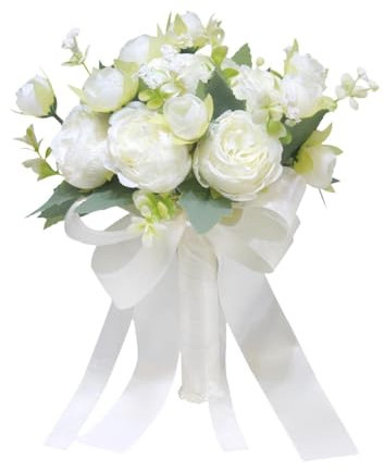 Baoblaze Bouquet de Mariage pour La Cérémonie avec Fleurs à Lancer, Style A