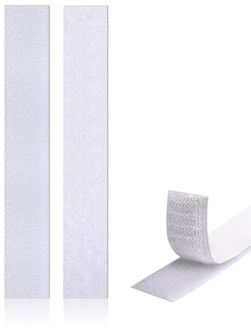 50 Pair Velcro Tape Self Adhesive for Fabric, Velcros Tape Self Adhesive Heavy Duty, Sticky Back Velcro Pads, Double Sided Velcros Sticky, Strips for Fabric, Hook and Loop Stickers