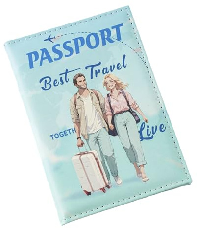 Passaporto, copertura per passaporto, per viaggi, impermeabile, Blu, Zwei Personen, descrizione