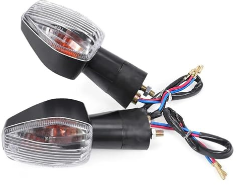 EQJSHL Indicatori di Direzione Indicatori di Direzione per Moto Luci Lampeggianti Lampada per H&Onda XL700V Transalp 700 2008-2011 RVT1000R RC51 2000-2006 Indicatore(Chiaro)