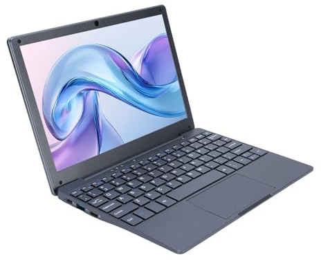 Quad Core Processore da 8 GB RAM da 10,1 Pollici Computer Laptop IPS per Lavoro di Studio con Fotocamera Integrata (Spina Europea 1TB)