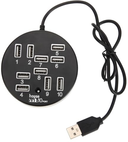 BATHVEVE USB Hub Ports Multi-port USB Expander Adapter for Laptop Desktop Computer for Laptop Expander
