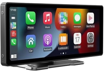 CarPlay-Bildschirm 10,26 Auto-Spiegelradio-Multimedia-Videoplayer, universeller kabelloser Carplay- und Android Auto-Bildschirm(Monitor Only)