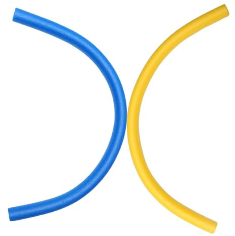 JUMPLAWN Noodles Da Nuoto Galleggianti in Schiuma Epe Colorati Per Ragazzo Ragazza, 2 Pezzi 6,5x150 Cm, Resistenti Al Sole Per Piscine e Laghi, Accessori Giochi Acquatici Multifunzione