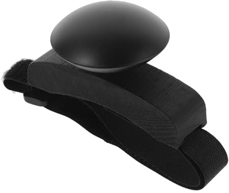 INOOMP Shaker Percussione a Uovo Nero in Plastica con Cinturino per Bonghi e Tamburi Africani, Strumento Musicale per Batteristi con Suono Unico e Esperienza Migliorata