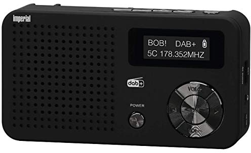 IMPERIAL DABMAN 13 DAB+ Radio digitale (FM, USB, MicroSD, batteria e funzionamento a batteria), colore: nero