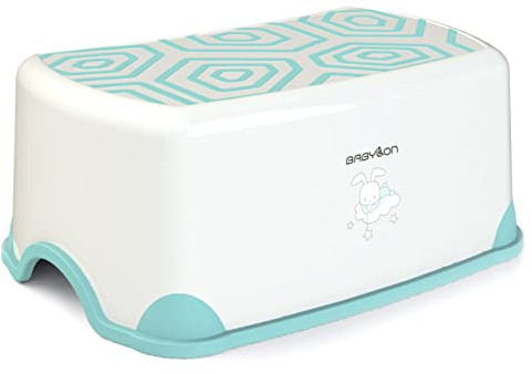 BABYLON Turtle Toilettenhocker. Baby Zubehör Tritthocker für Kinder, Weiss