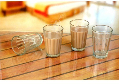 The Cutting Chai Glasses Tea Glass Small 100 ml Each Set of 6 Tea Glasses Drinking Glass