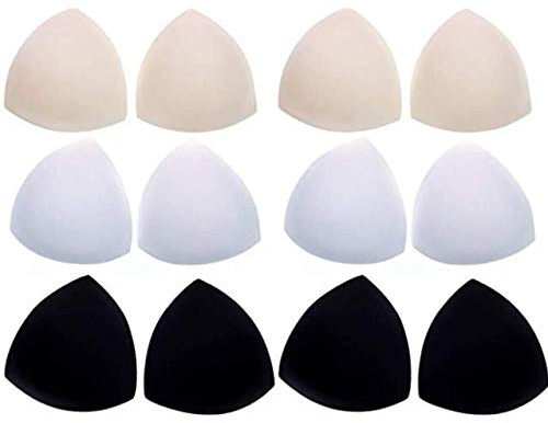 6 par sponge bh infoga pads push up bikinis pad bh, inlägg för sport bh, baddräkt och bikini, 3 färger (1)