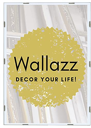 Wallazz Cornice Foto 30x40cm - Cornice da Parete. Pannello frontale in Crilex, Fondo in MDF - Ideale per Documenti, Poster, Pergamene, Diplomi, Laurea, Quadri Moderni, Maglie da calcio