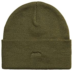 Superdry Damen Vintage Classic Beanie Baskenmütze, Verde Oliva,