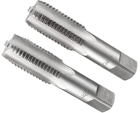 CoCud Main Filetage Tarauds, M24 x 3 Filetage, Métrique Alliage Outil Acier Vis Taraudage Cône Fond Taraud - (Applications: pour Machine Filetage Réparation), 1 paire