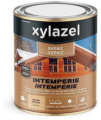 Xylazel Barniz Intemperie para Exteriores Satinado Incoloro 750 ml