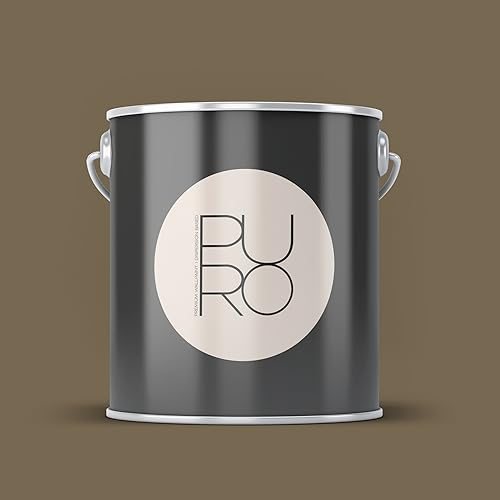 Livingwalls PURO Premium Wandfarbe c7013 - Malerfarbe mit sehr hoher Deckkraft - matte hochwertige Innenfarbe in Braun - 5l
