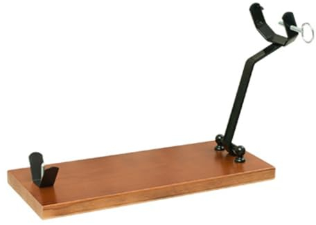 KROWN - Jamonero Plegable EKO Lacado Nogal, Madera de Pino insigne Nacional, herrajes de Hierro y Pinchos de Acero