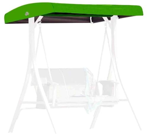 Home Sun Canopy for Swing, Replacement Canopy for Swing Seat 3 Seater Hammock Cover Top Garden Outdoor, Roof Tarpaulin, Water-Repellent And UV Protection,002,213 * 122 * 18/23cm
