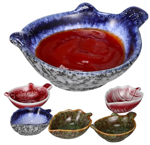 GRADENEVE 6stücke Dip-schalen Snack-schalen Keramik Sauce-gerichte Kleine Zum Dippen Für Küche Und Restaurant