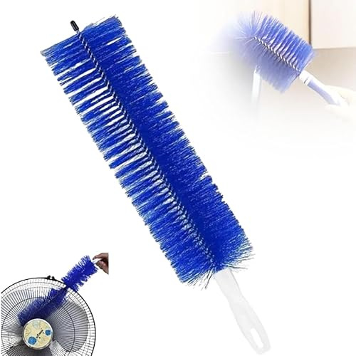 Fan Cleaning Brush, 2024 Upgrade Bendable Fan Cleaner Dust Brush Flexible Fan Dusting Brush Non-Disassembly Fan Cleaning Brush Microfiber Duster for Screen Window Blinds Cobweb Corner Brush