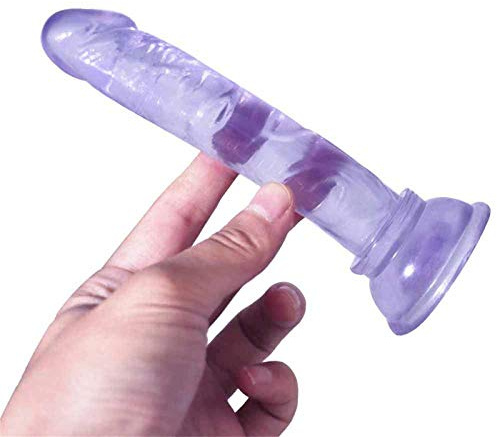 Gode Anal Gode Réaliste Gode en Silicone Souple avec Ventouse Puissante Petit et Beau Plug Anal Une Variété de Couleurs pour Votre Choix Sex Toys(Blue)