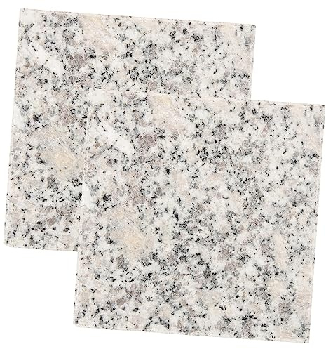 BELLIFFY 2pcs Marble Cooling Slab for Chinchilla and Hamster Granite Slab for Rabbits and Guinea Pig Cooling Bedding for Small Pets in Summer