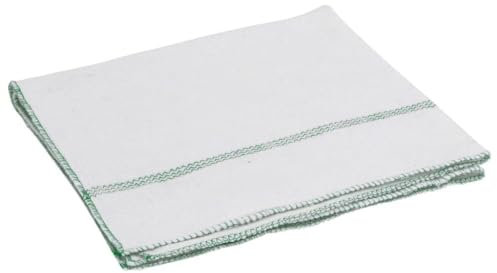 Homgoday Bayetas 50 uds Blancas con Rayas Verdes 50x60 cm Productos para Limpieza del hogar