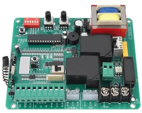 Quystetes Tablero de Control de Circuito, Tablero de Control de Abridor de Puerta Automático, Tablero de Control Electrónico Principal para Motor de Puerta Corredera 220 V