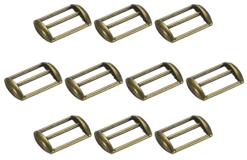 QUARKZMAN 10Pcs Attache Casquette En Métal, Glisseur Réglable Bretelle Casquette, Fixateur Bretelle Sac, Fournitures Quincaillerie Pour Accessoires Fabrication Sacs À Main, Vert