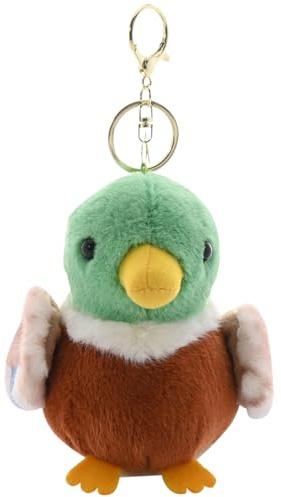 Vllold Porte-clés en peluche | Pendentif de sac à dos canard colvert – Pendentif de sac pour et adultes, breloque de sac à dos de 10,9 cm, Attribut unique, Refer to description