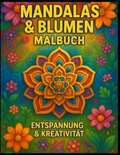 Mandalas & Blumen Malbuch: Entspannung & Kreativität