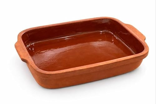 Terracotta Cooking Pots, Bowls, Plates, and Serving Dishes - Premium Spanish Earthenware for Baking, Yogurt, Kheer, Meat, Vegetables, Turkish Cuisine - Cazuelas Cocina Mexicana -Clay Pot for Cooking