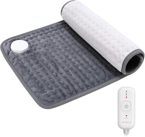 Comfytemp Termoforo Elettrico con Spegnimento Automatico, Morbido Tessuto Pile, Cuscino Riscaldante Adatto per Schiena, Addome, Collo e Spalle, Regalo per una Donna, una Madre o un Padre, 30x60 cm