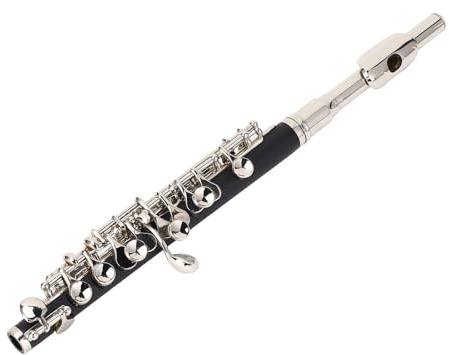 Akozon Instrumento de Flauta Piccolo con Llave C para Principiantes con Kit de Transporte de Varilla de Afinación - Instrumentos Musicales/banda y Orquesta/Viento y de Viento de Madera/flautas