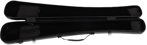 Sorandy Étui pour Archet de Basse en Fibre de Carbone, Boîte à Archet de Violon Contrebasse à Coque Rigide avec Doublure Absorbant Les Chocs et Bandoulière Réglable