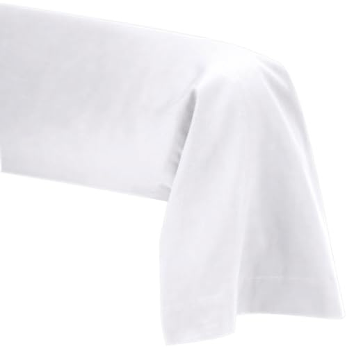 Taie de traversin 45x185 cm - Pur Coton 57 Fils - Blanc