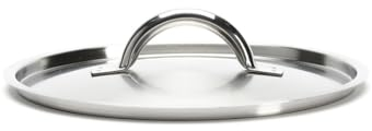 De Buyer - Couvercle en inox brossé PRIM'APPETY - 20 cm - Sans PFAS, Inox 18/10 Durable, Comptabile avec Toute la Gamme PRIM'APPETY, Plusieurs Diamètres disponibles, de 14 à 36 cm, En Inox Brossé
