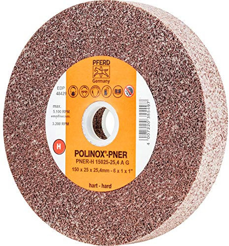 1 x PFERD POLINOX-Kompaktschleifrad PNER-H 15025-25,4 A G| Art.: 44691061