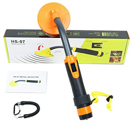 Fully Waterproof Handheld Metal Detector LCD Display Detection Signal Three Detect Modes for Different Environment 35m Waterproof Depth Pinpointer Included a 9V Battery for Adults and Kids Gift