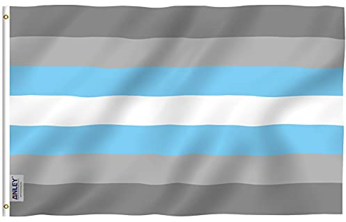 Anley Fly Breeze 0,9x1,5 m Demigender Demiguy Pride Flag – résistant à la décoloration – En-tête en toile et double couture – Demiman LGBT Drapeaux en polyester avec œillets en laiton