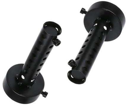 Riloer 2 x 60mm Universal Motorrad Auspuff Schalldämpfer kurz DB Killer Schalldämpfer schwarz