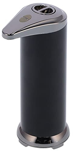 NDNCZDHC Dispenser Automatico di Sapone Liquido, Dispenser di Sapone da 250ml Dispenser di Disinfettante per Le Mani Touchless, Dispenser di Sapone a Batteria per Lavello della Cucina E Bagno(Nero)
