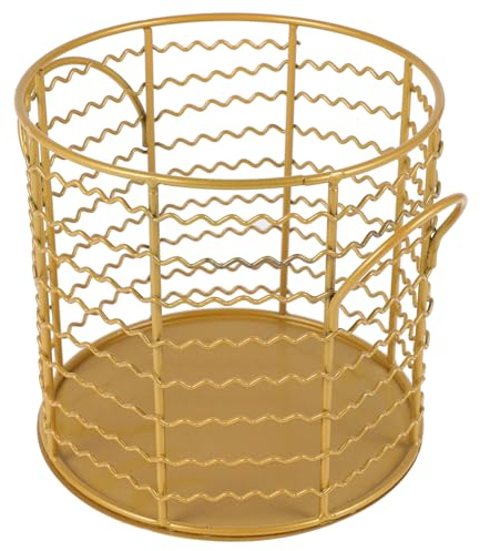 IMIKEYA Kitchen Creative Snacks Decorative Iron Art Storage Basket Organizer for Fruits Vegetables and Household Items Practical and Space-saving Home