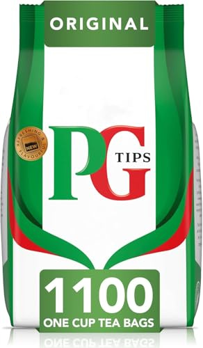 PG tips | Thé noir anglais | Goût corsé et rafraîchissant | 960 sachets (Lot de 12x80 Sachets)