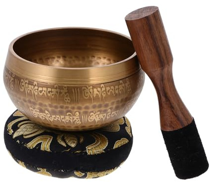 2 pièces bol de méditation bol sonore de méditation bouddhiste tibétain cadeau pour enfants bol de gong de méditation bols chantants tibétains valise pour enfants tenue de yoga bol de yoga enfant s