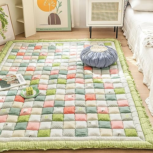 Japanische Bodenmatratze, 4 cm dick, Futon für Erwachsene, faltbar, Tatami-Matte, Isomatte, Garten, schick, Baumwolle, Camping, Gäste, Rollmatratze, 90 x 160 cm