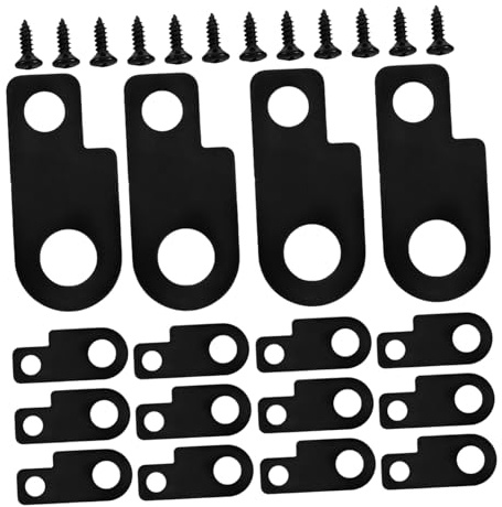 UKCOCO Metall Pedalhalterungen und Kompaktes Design 16 Stück mit Schrauben Stabiles Mechanismus für E-gitarren Effektpedale für Bühne und Übung