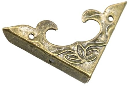 Eckenschutz aus Metall, 20 Stück, Eckenschutz for Zuhause, Kantenschutz aus antikem Messing, dekorativer Schutz for Möbelbeschläge for Tischecken